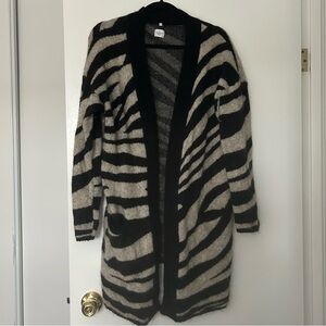 Mohair Mix Zebra Cardigan